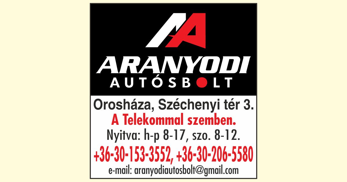 Aranyodi Autósbolt - Orosháza