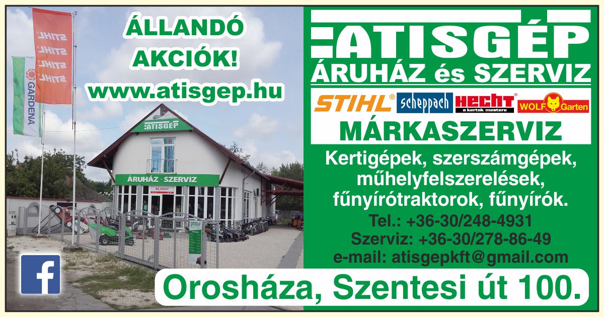 Atisgép Áruház és Szerviz Orosháza