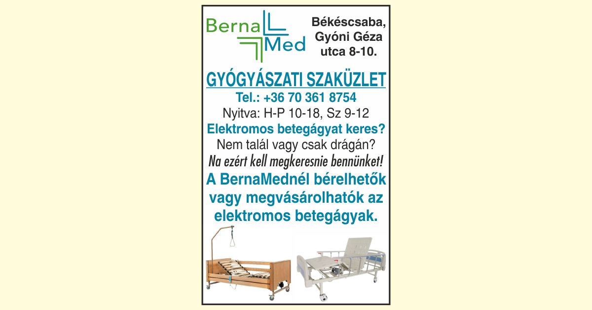 Berna Med Gyógyászati Szaküzlet