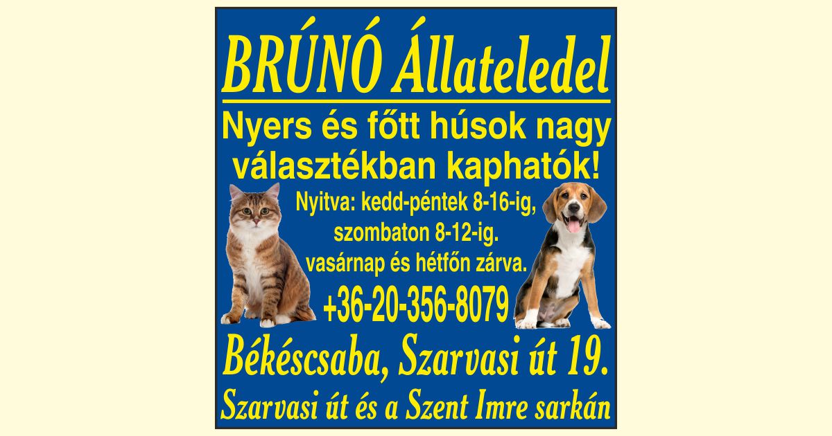 Brúnó Állateledel