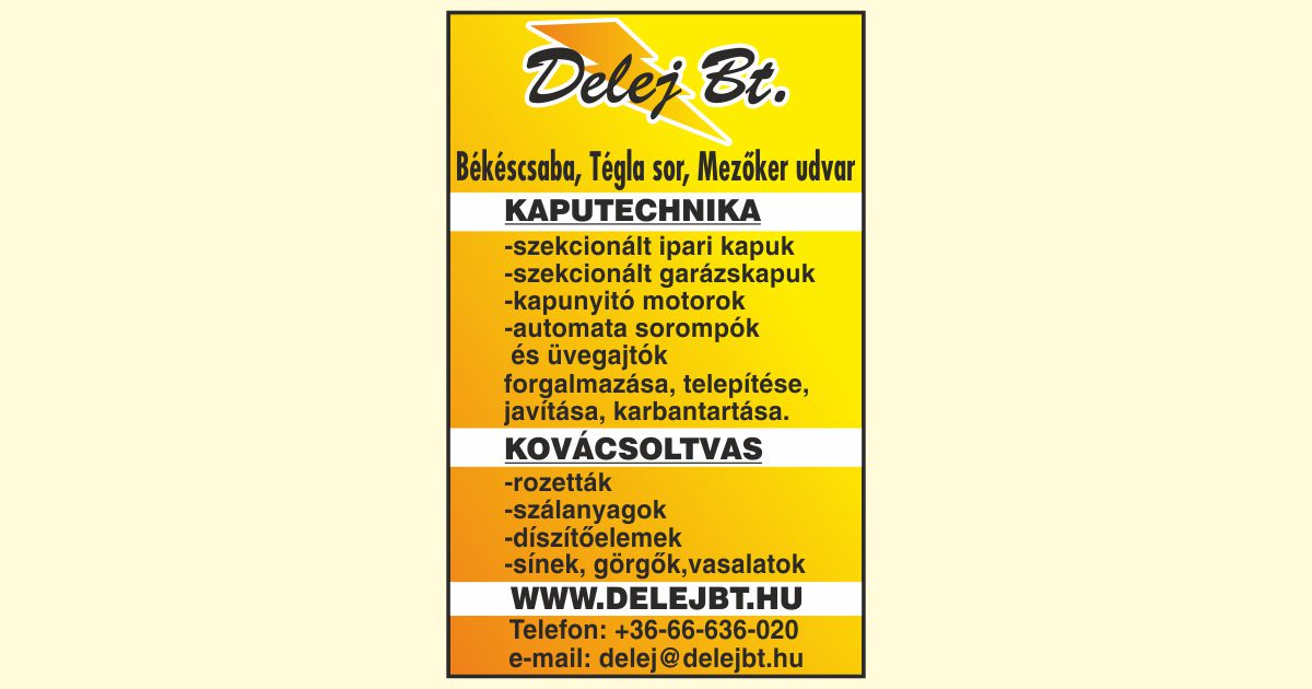 Delej Bt. kaputechnika és kovácsoltvas