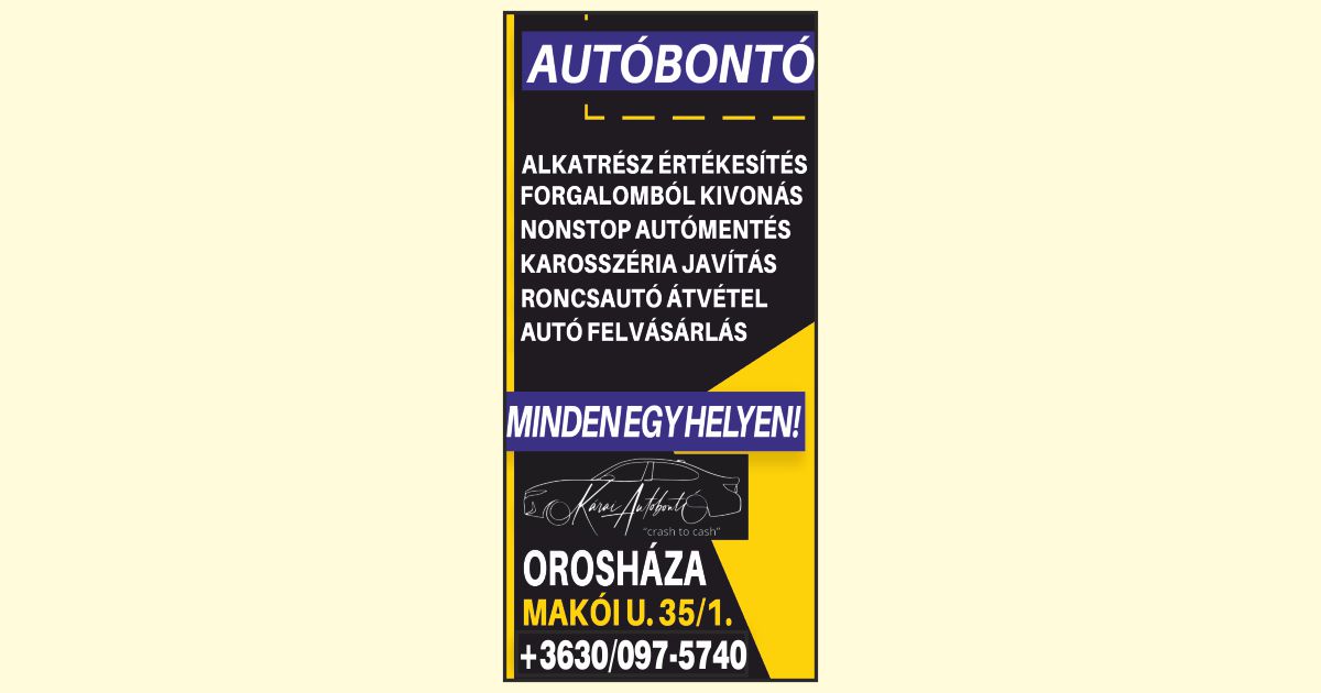 Kárai Exclusive autóbontó - Orosháza