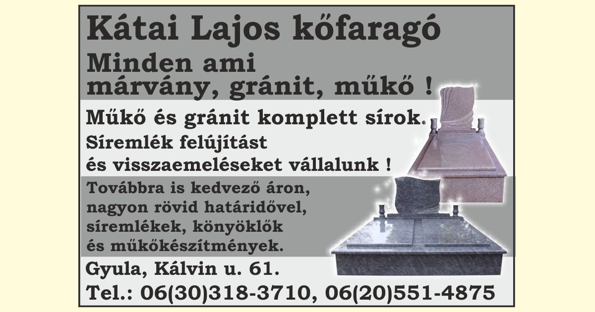 Kátai Lajos kőfaragó