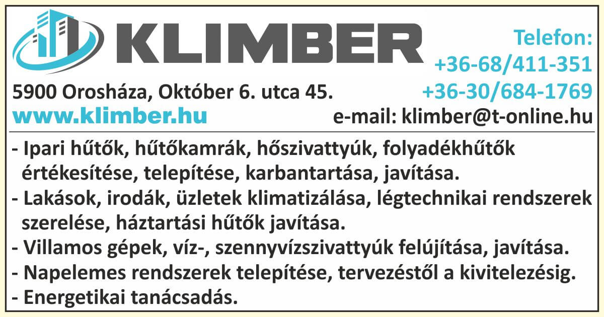 KLIMBER Épületgépész Kft. - Orosháza