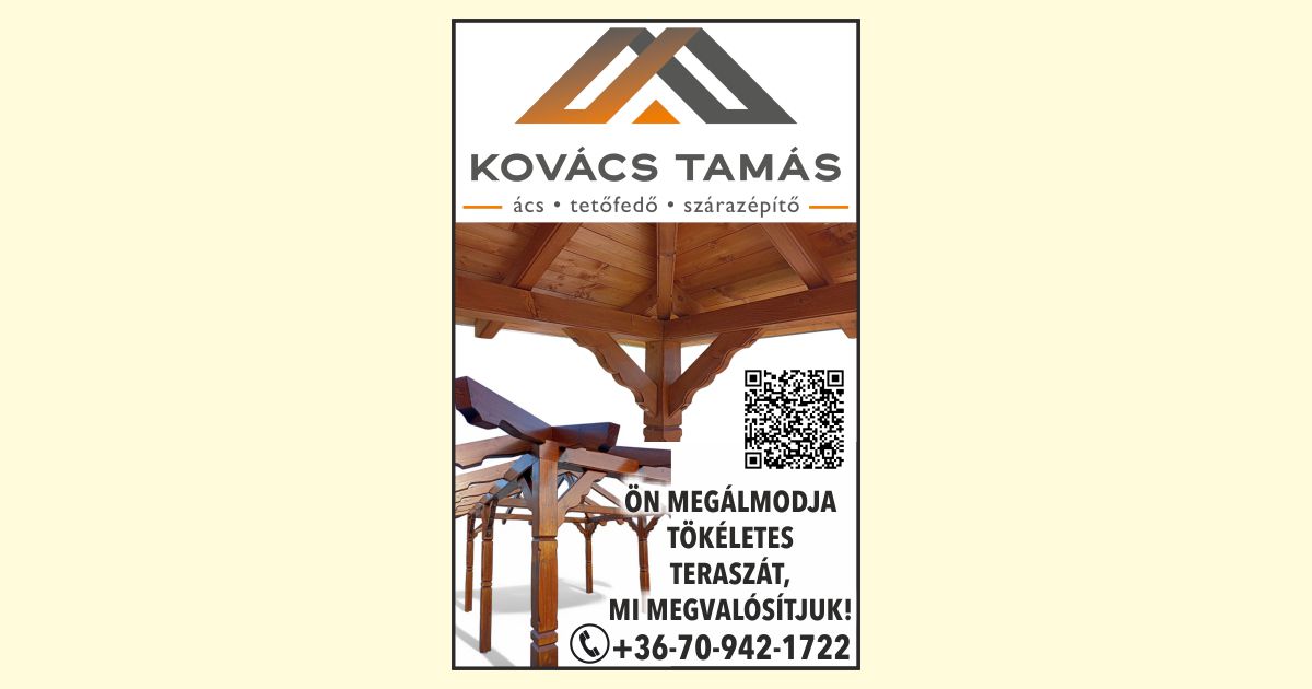 Kovács Tamás ács, tetőfedő, szárazépítő