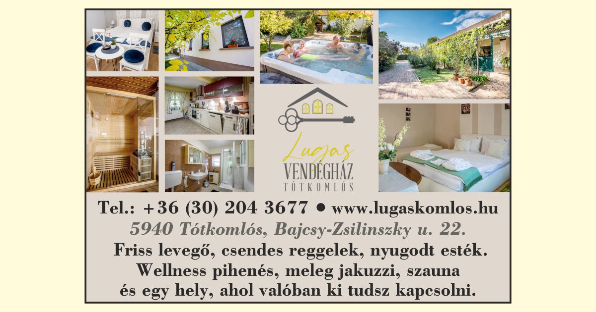 Lugas Vendégház Tótkomlós