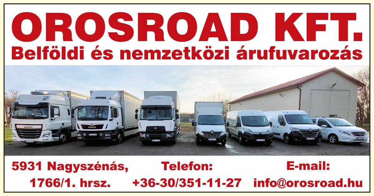 OROSROAD KFT. árufuvarozás