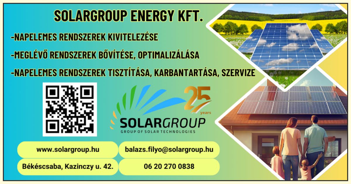 SOLARGROUP ENERGY KFT. Napenergia