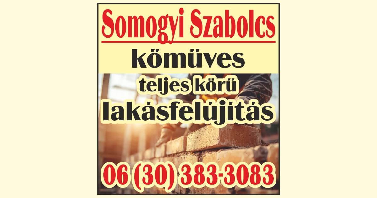 Somogyi Szabolcs kőműves Orosháza