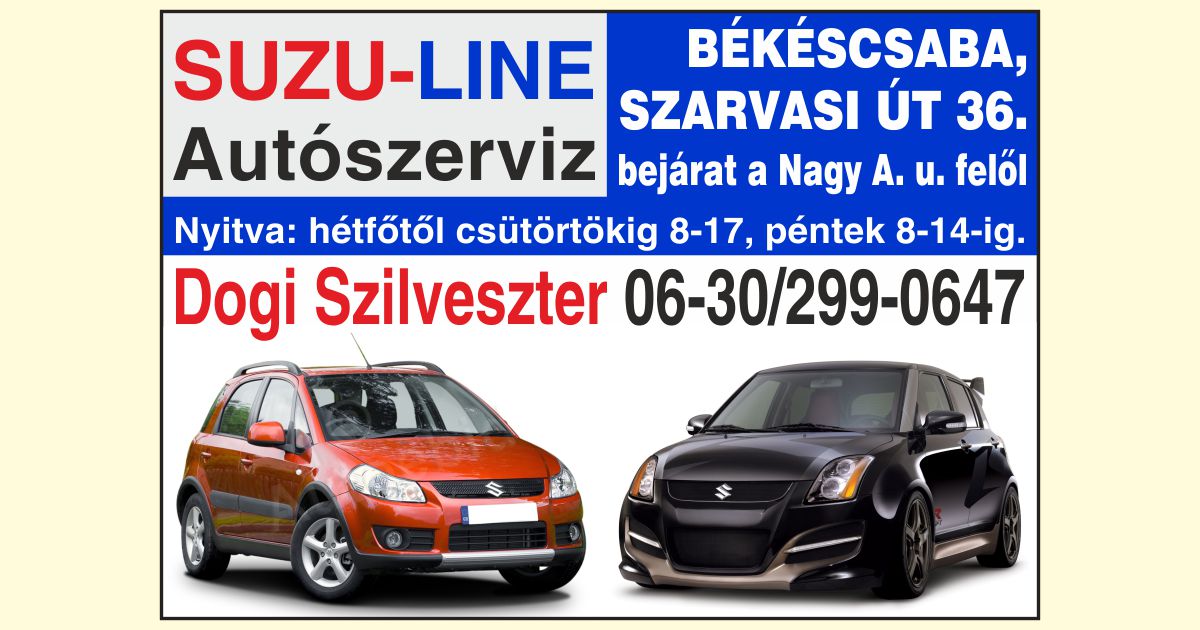 Suzu-Line Autószerviz Békéscsaba